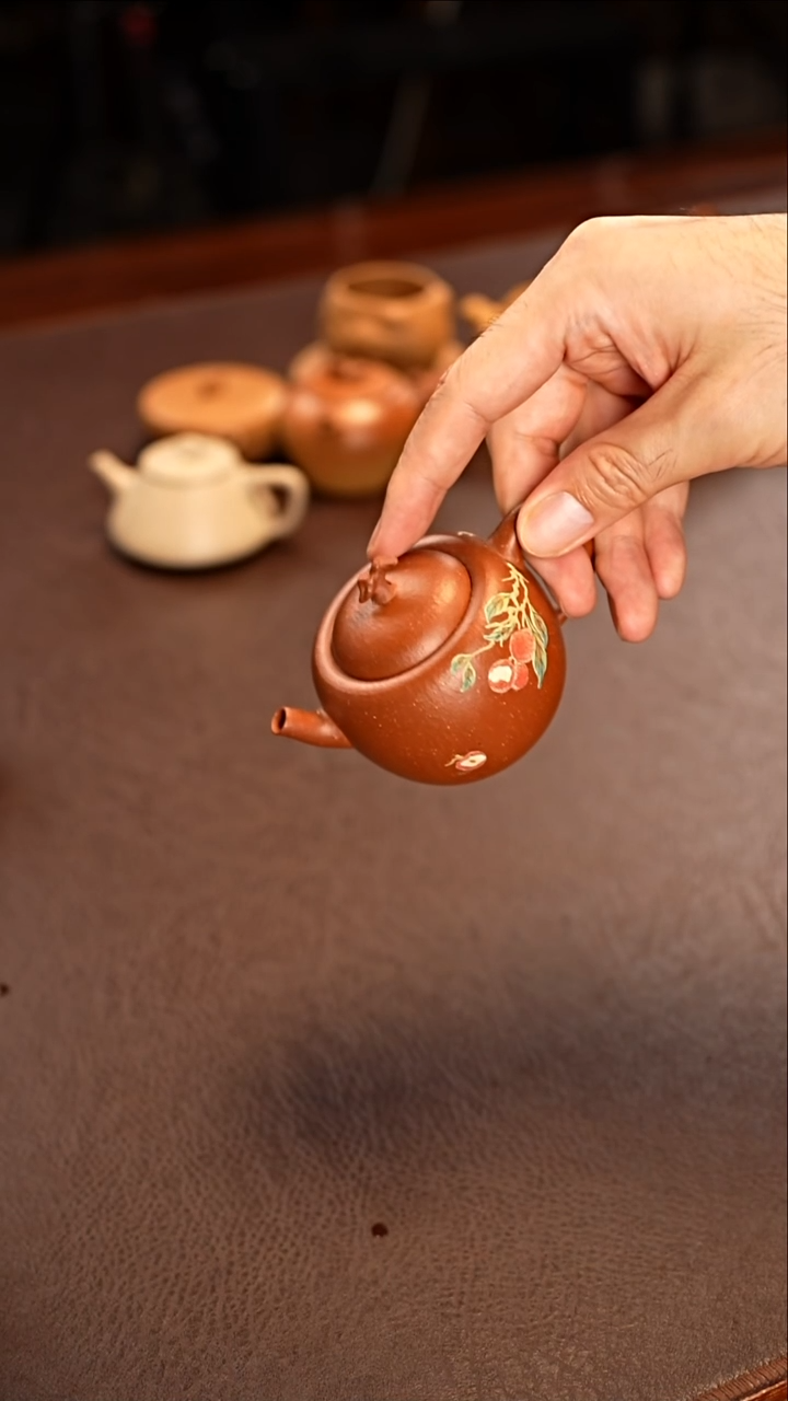 茶壶紫砂长安的荔枝紫砂壶壶