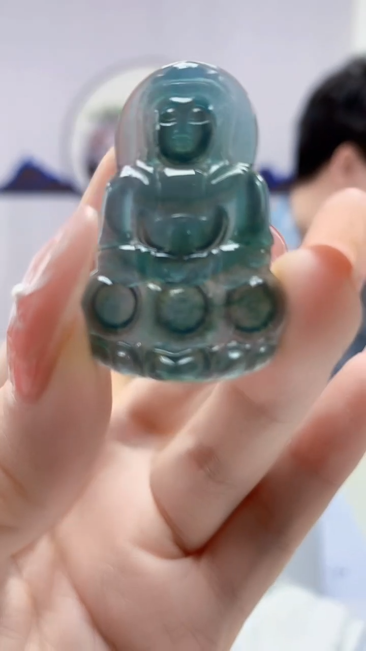 【闪购商品】定制翡翠未镶嵌4688DD-毛货挂件81