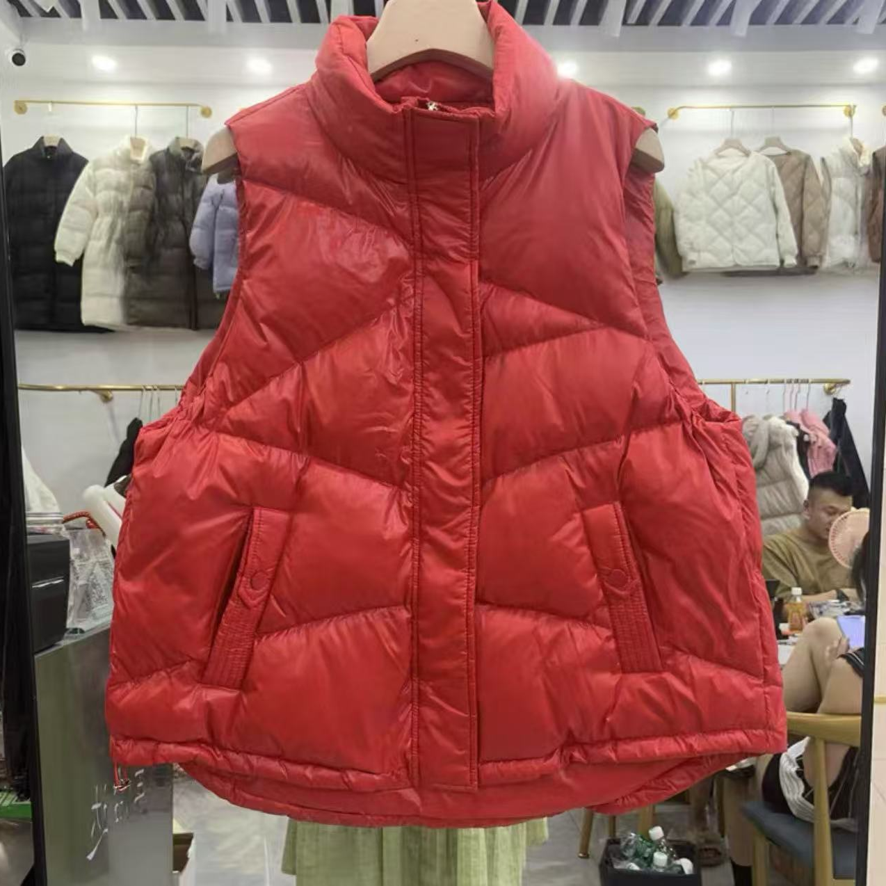 羽绒马甲女短款秋冬韩版新款羽绒服马夹外套潮