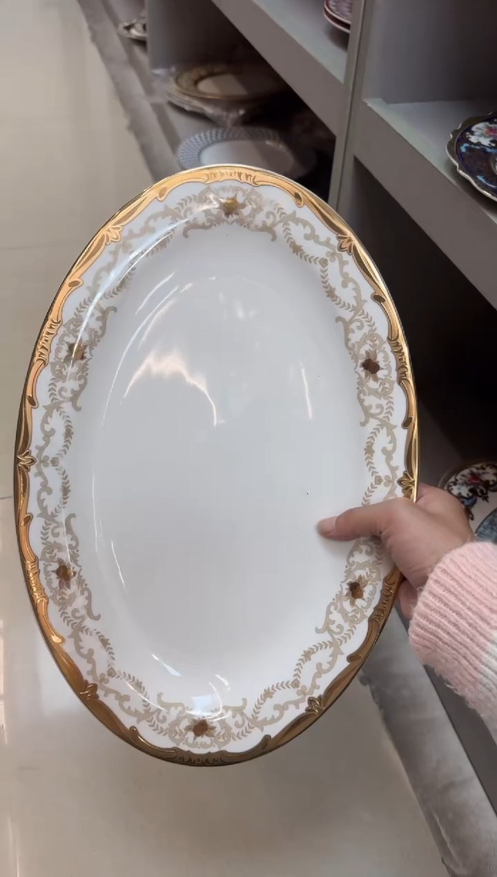 【闪购商品】瓷片14英寸鱼盘 福利款 微瑕