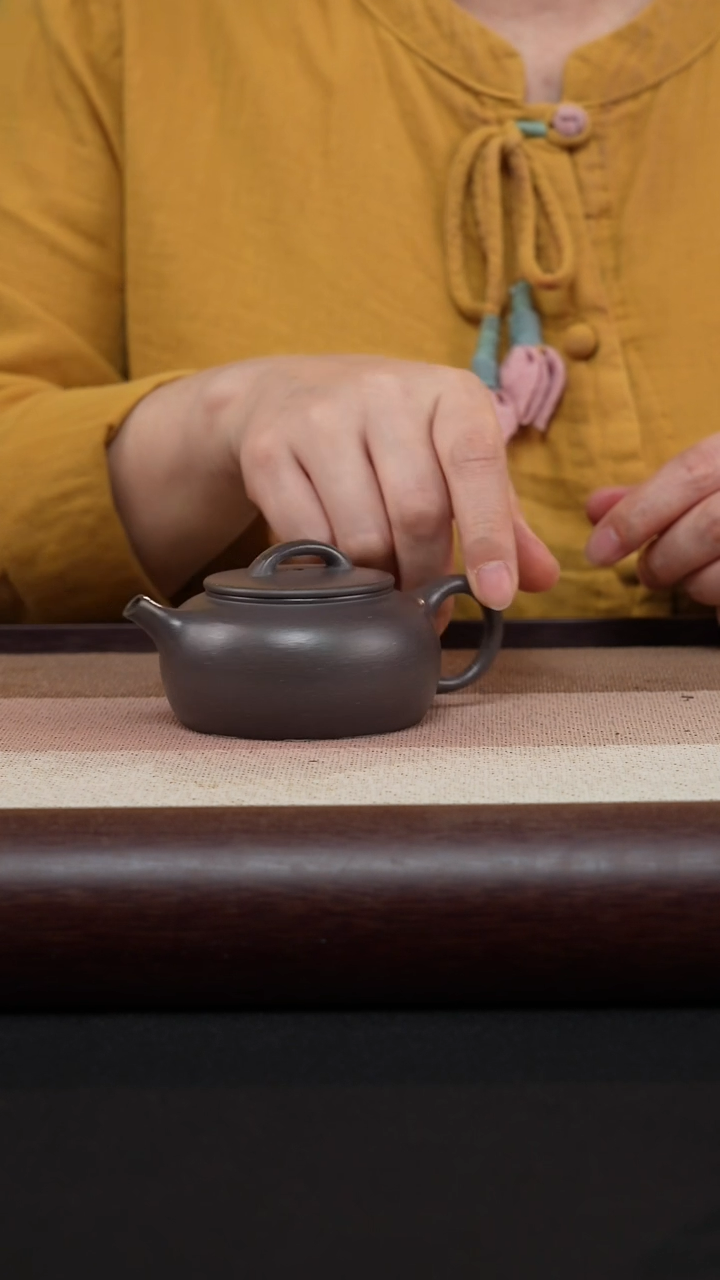 【闪购商品】紫砂茶壶天青泥-大彬诗意MH-1846