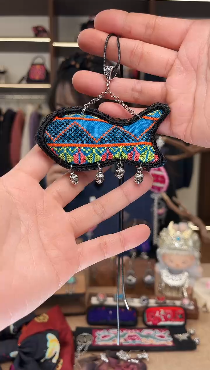 织绣1963黔东南苗族刺绣