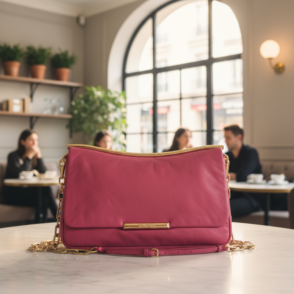 95新 MIU MIU/缪缪   粉红色单肩包 1781 4195 