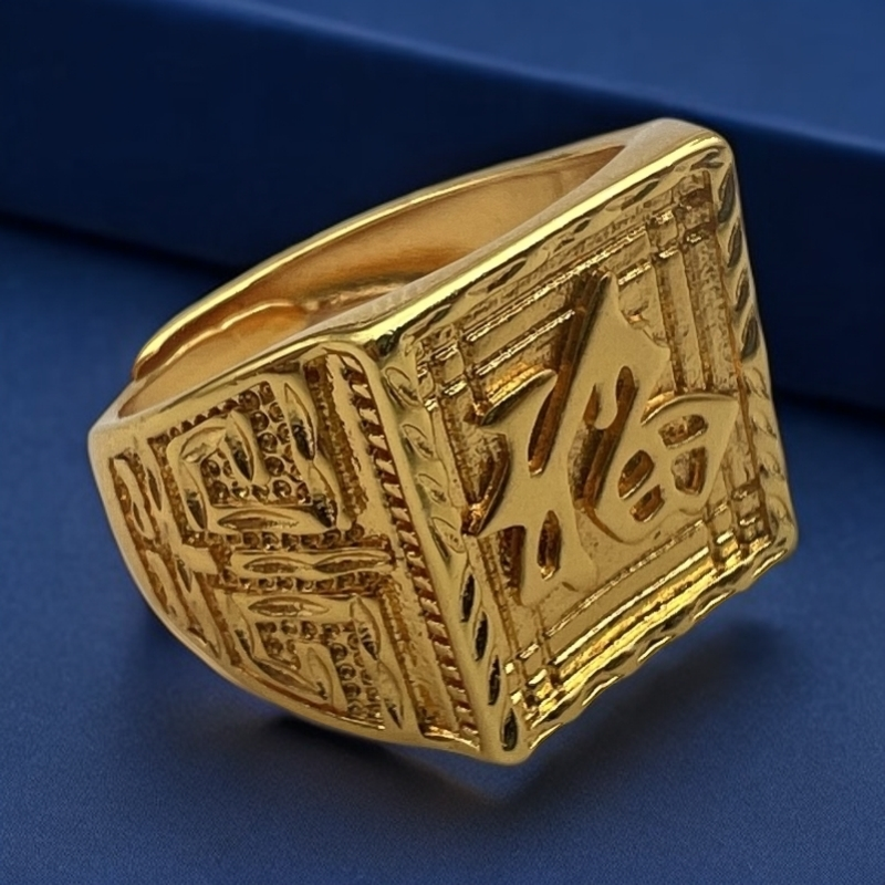 【兰兰专属】时尚百搭男士合金福字戒指JZ63813