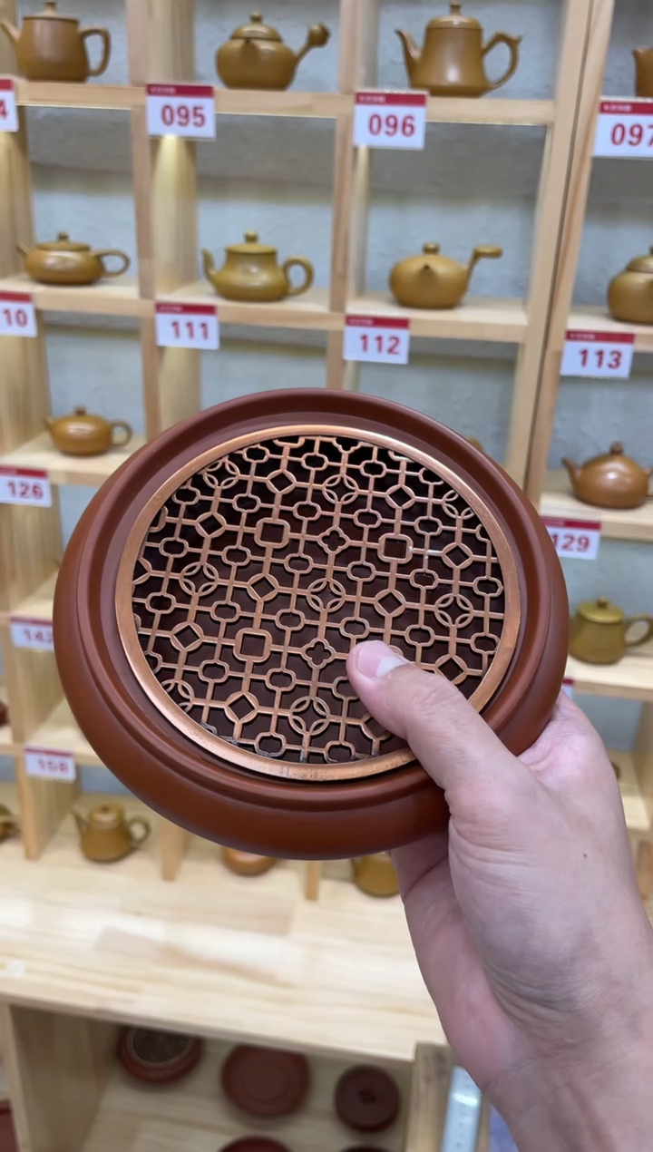 【闪购商品】开播浮力镂空壶承大号内直径13外直径16