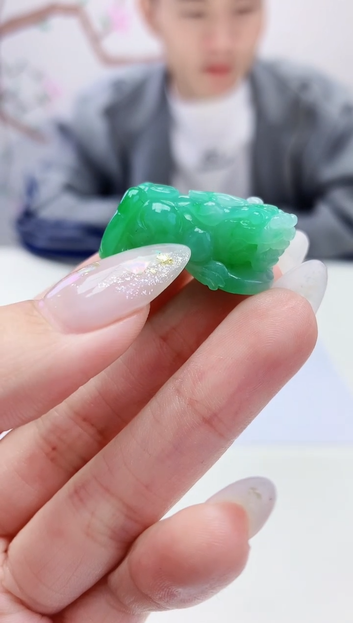 定制翡翠未镶嵌021ee-毛货貔貅27