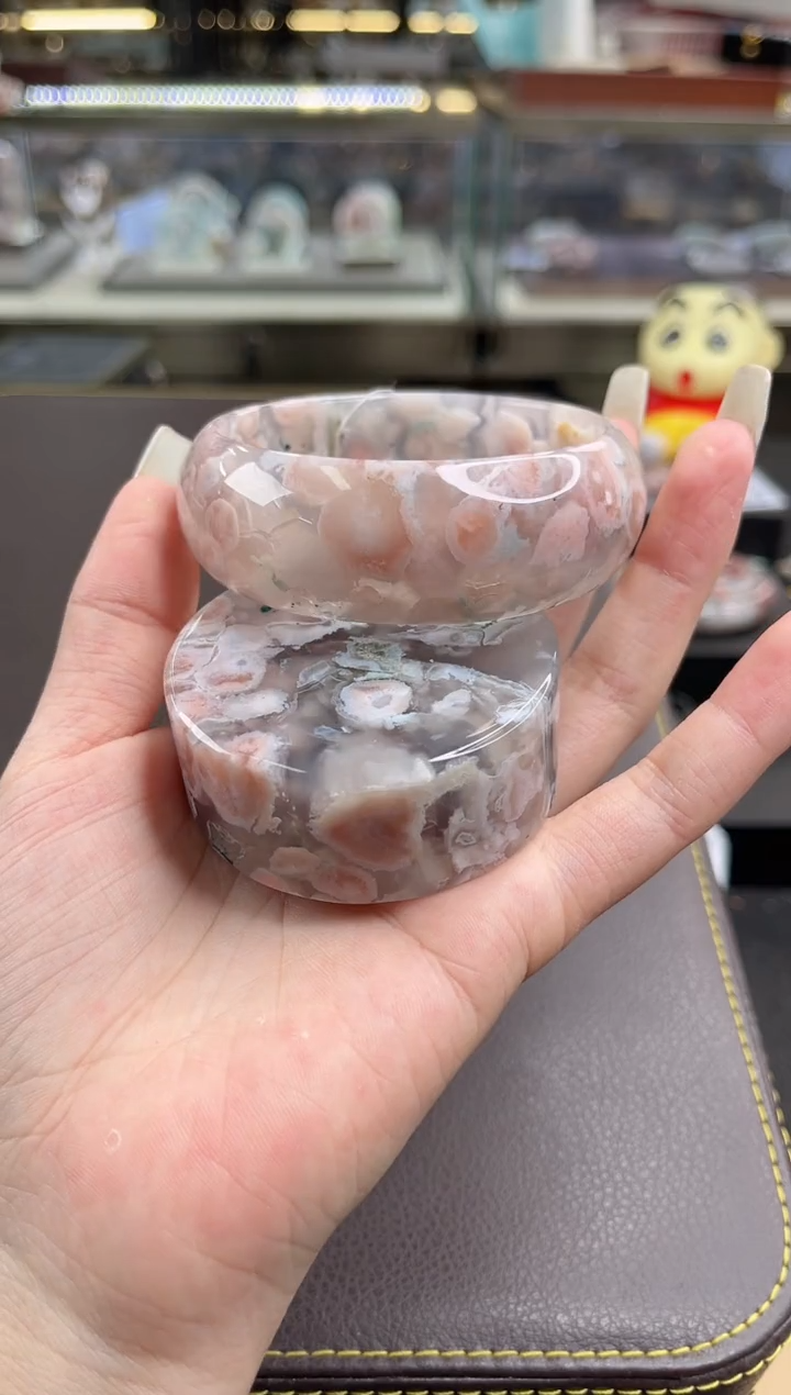 未镶嵌手镯石英质玉尘*丷圈口（赠品镯心）