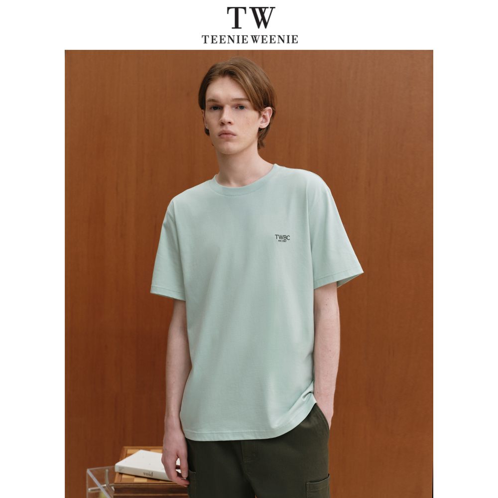 TeenieWeenie小熊男装t恤夏季简约凉感基础款短袖上衣TNRW256416I