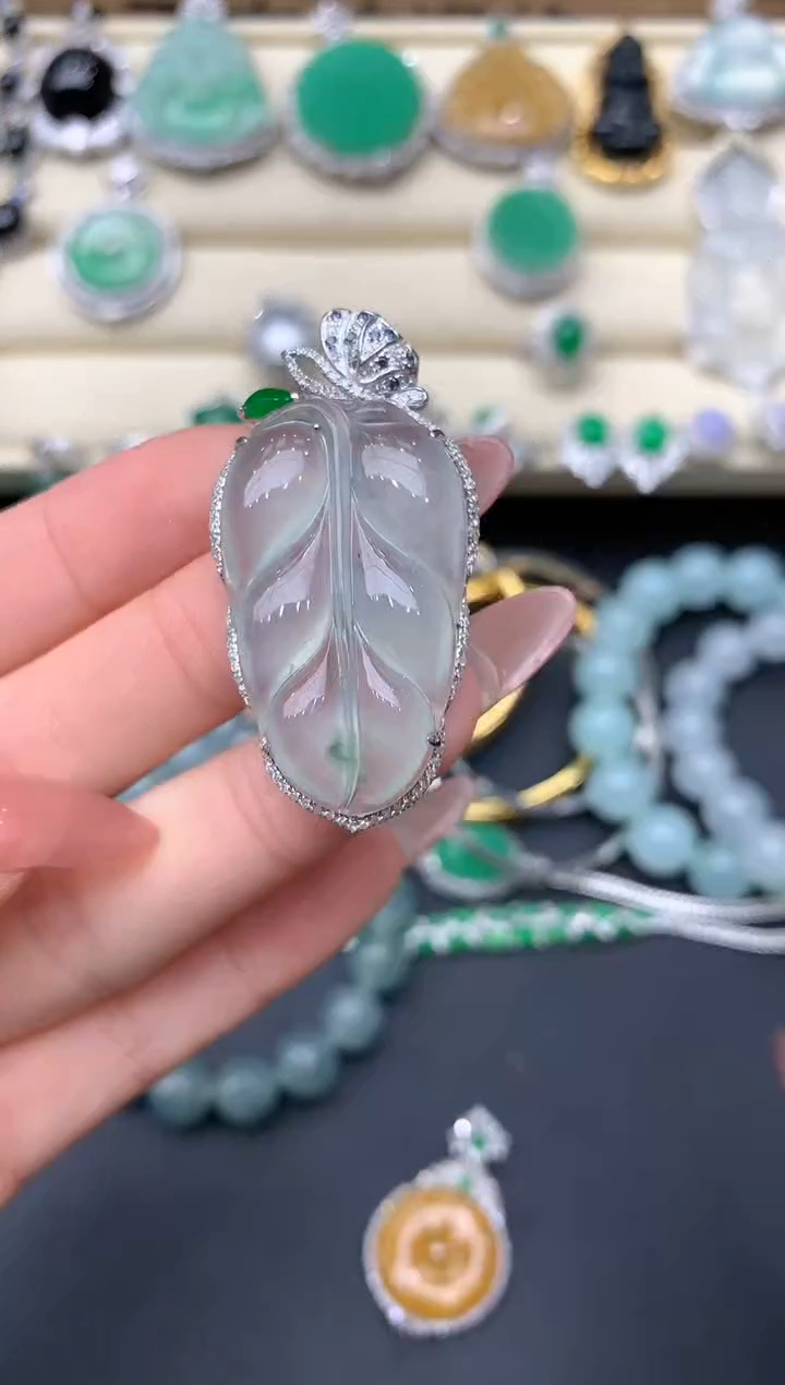 【闪购商品】翡翠颈饰18K金镶嵌293-中国好珍宝