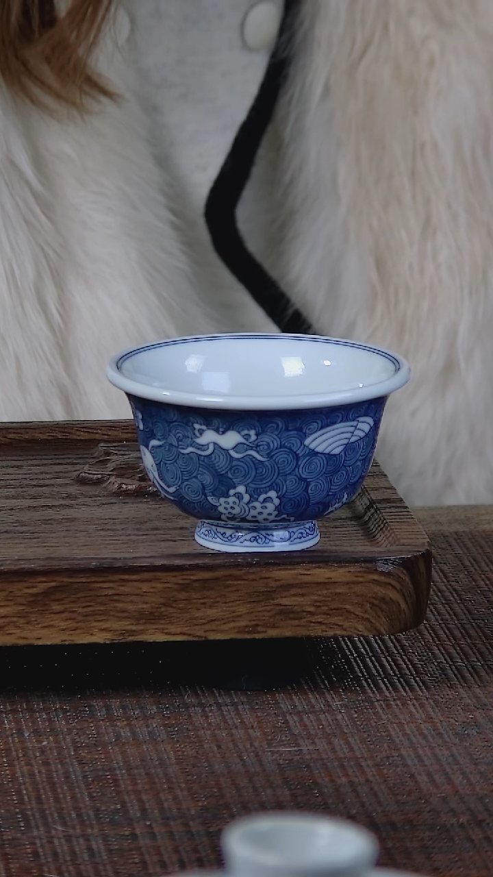 【闪购商品】折葵非器手工手绘山海经压手杯