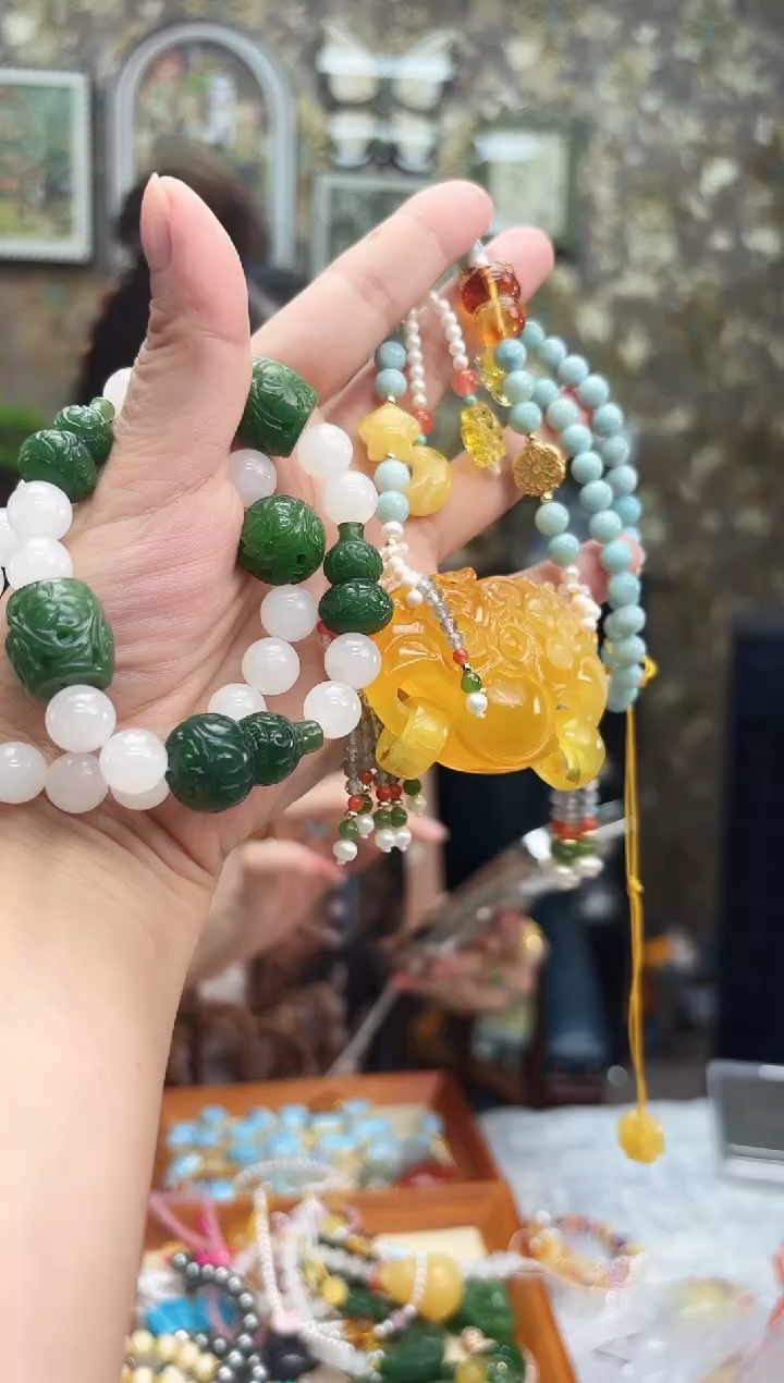 琥珀套链未镶嵌【 多样性发一 】