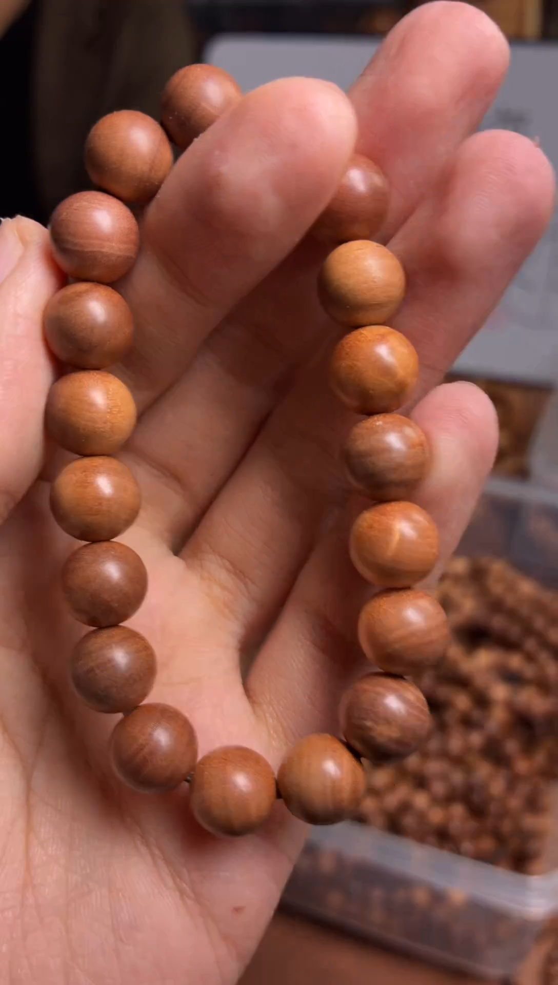 檀香木手串/手链印度迈索尔老山檀1.0微瑕
