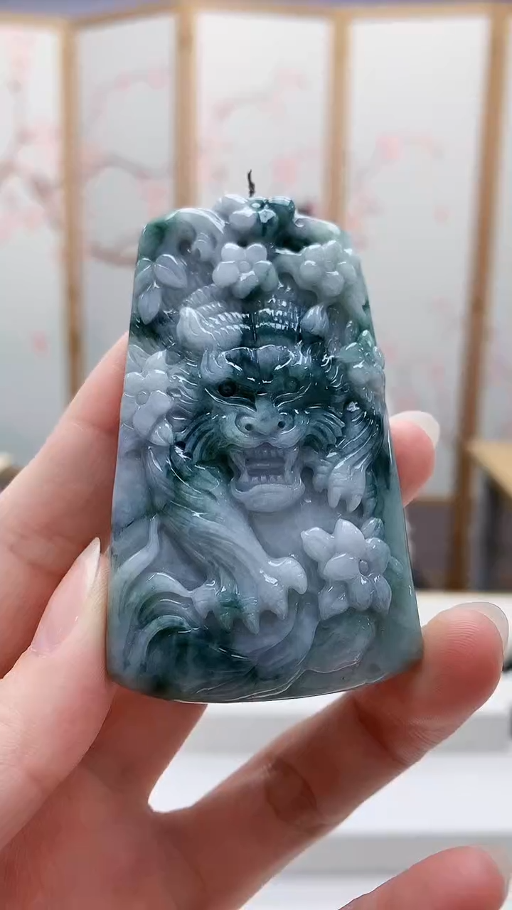 未镶嵌定制翡翠5160ry-毛货挂件63