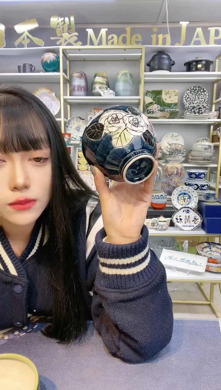 【闪购商品】碗濑户烧手作冰裂纹墩墩碗一只