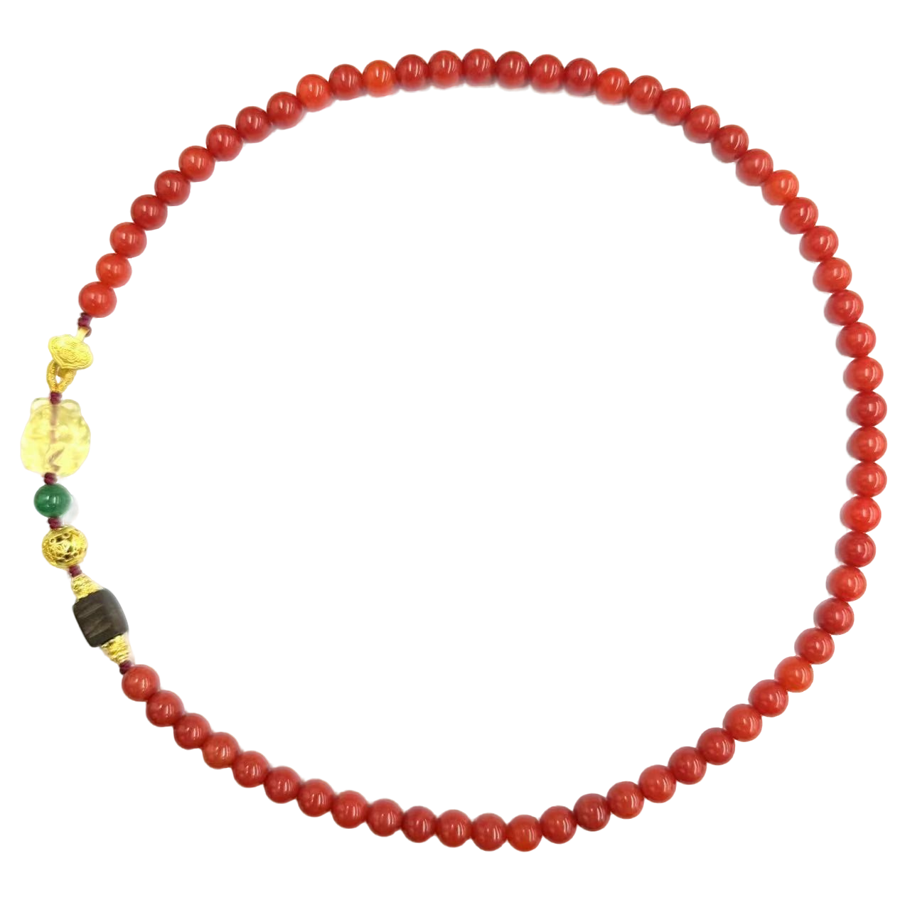 【符老板】x830-国风气质简约款红玛瑙妈妈链毛衣链-赠礼盒