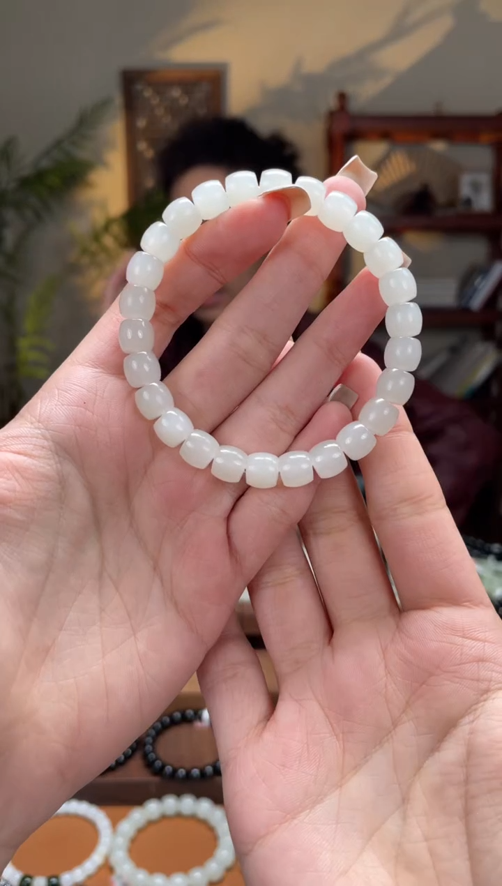 未镶嵌手串和田玉天泰7-8直