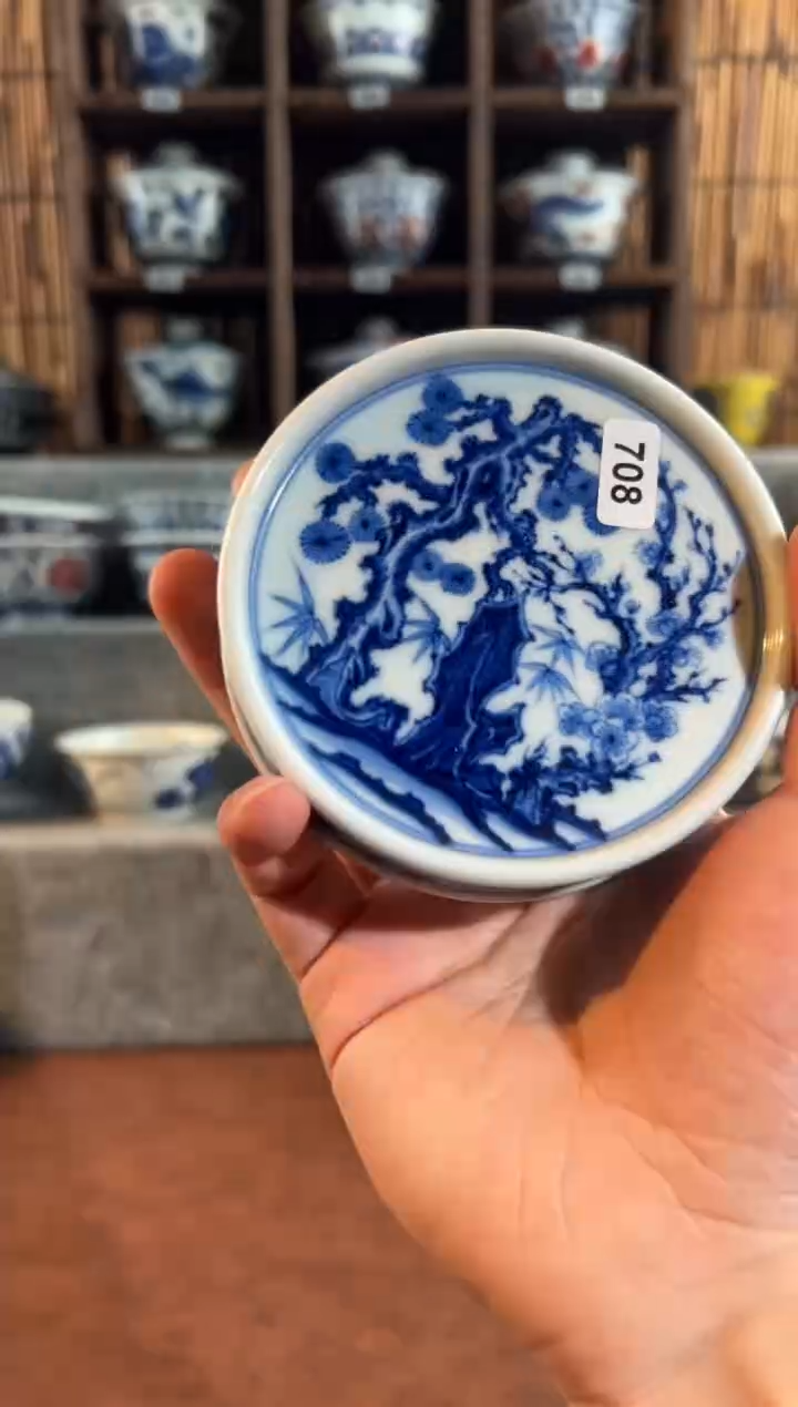 【闪购商品】708天禄言瓷手绘茶器天花板