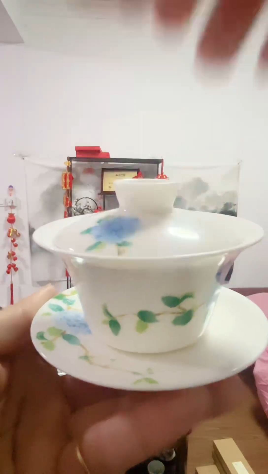 【闪购商品】【瓷心匠物】直播间福利专款绣球花盖碗