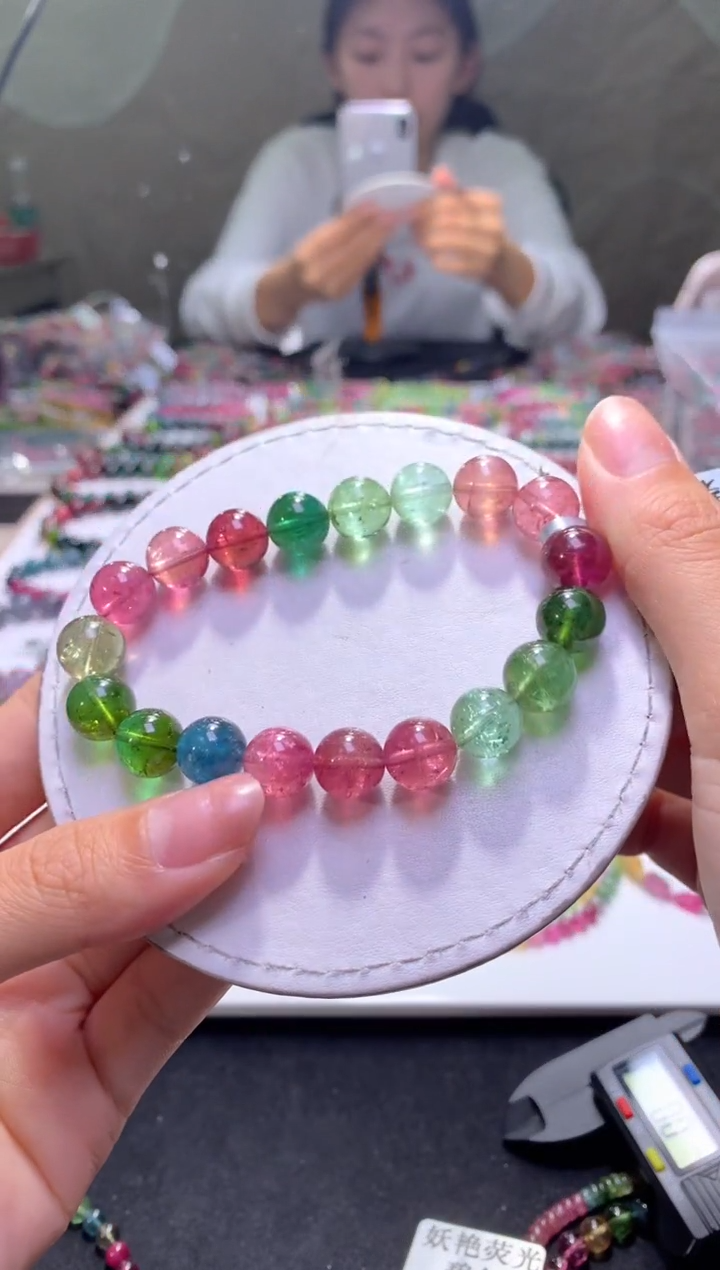 未镶嵌手串碧玺A68【天然碧玺】