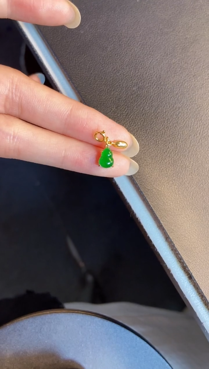 吊坠(不含链)银S925镶嵌翡翠1