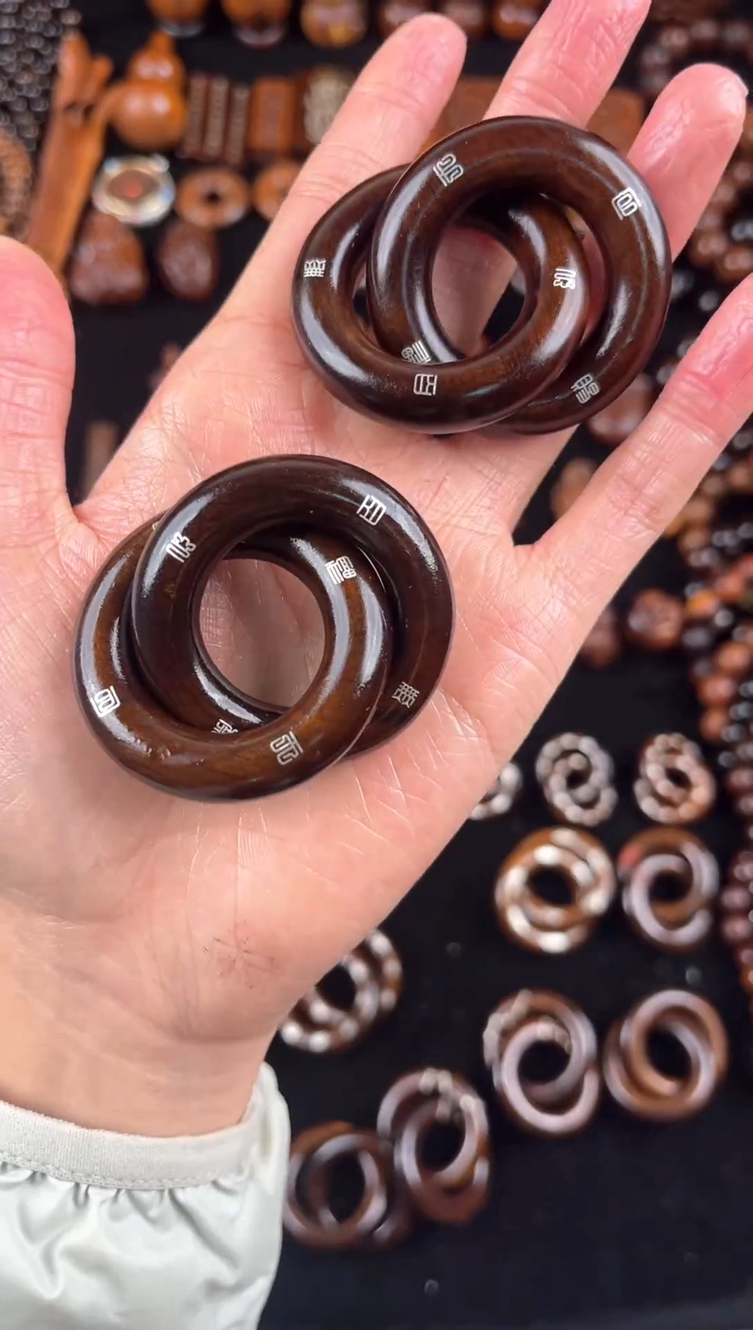 枣木雷击枣木玉化天官赐福百无禁忌双面镶银