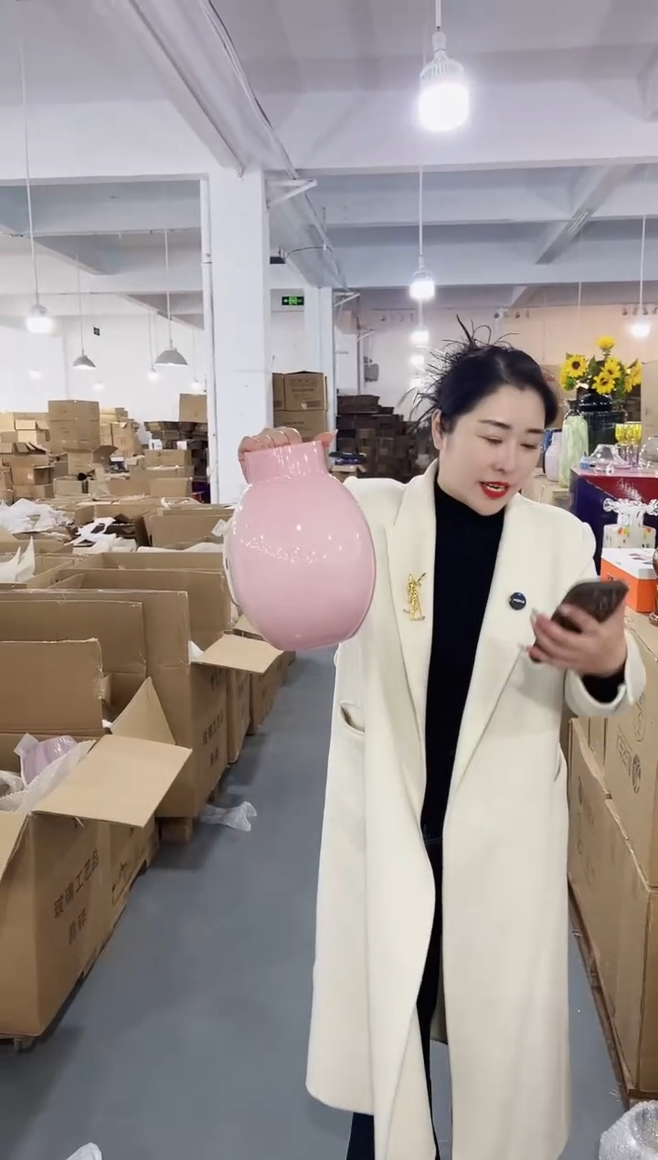 【闪购商品】玻璃花伴你花瓶-微瑕-P6482