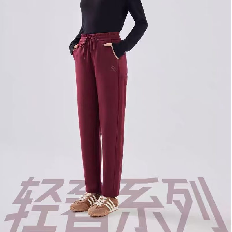 H22361女裤休闲卫裤秋冬款高腰宽松运动平口裤长裤子