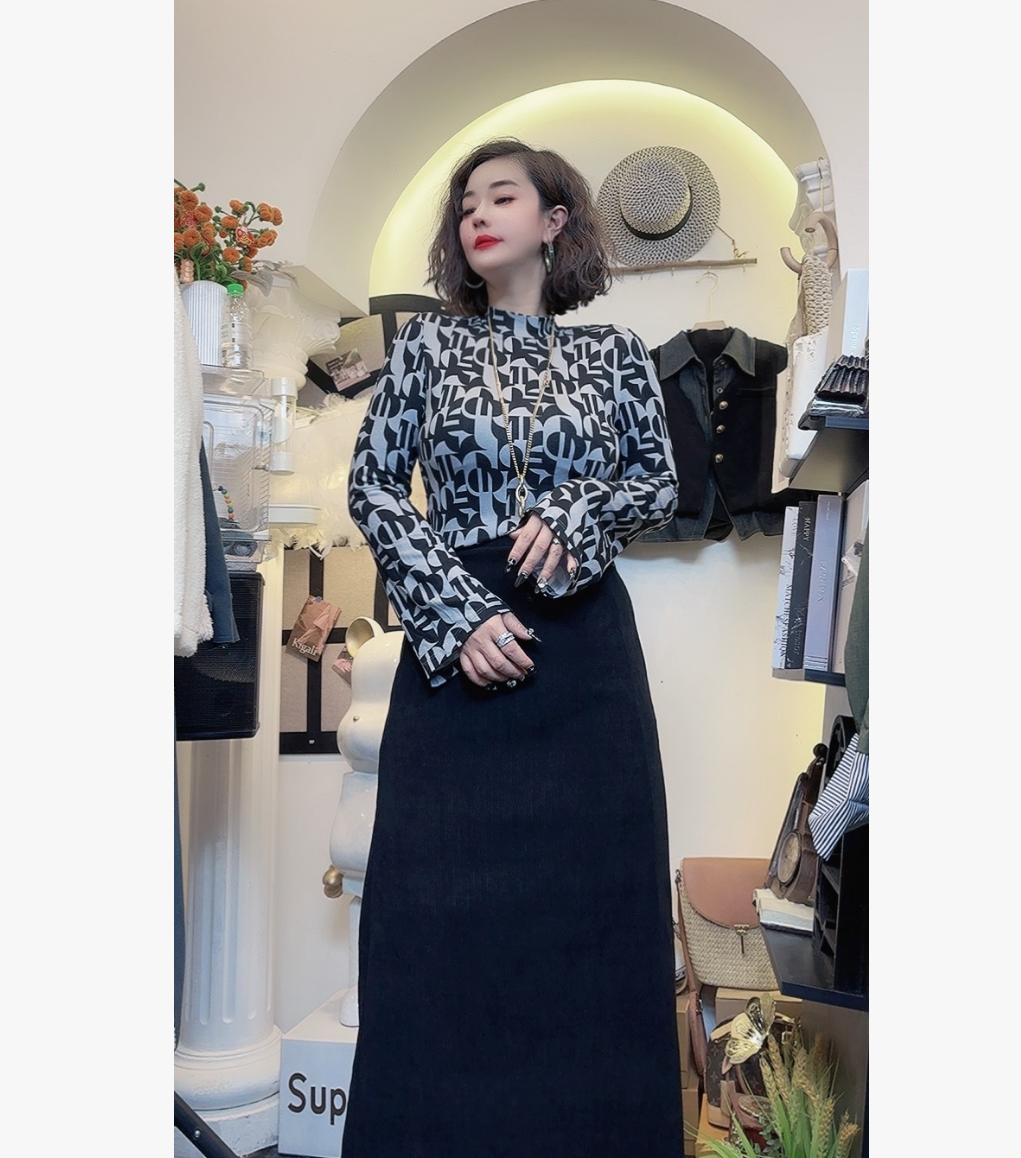 D25 120116 女装新款百搭打底衫宽松减龄洋气女上衣小衫