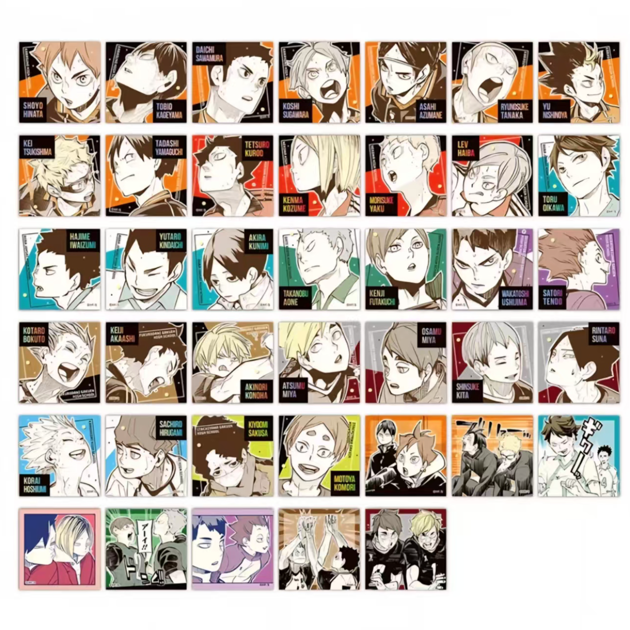 【排球少年】JS限定 排球少年原画方贴纸 盲盒（日谷国现，顺丰包邮）