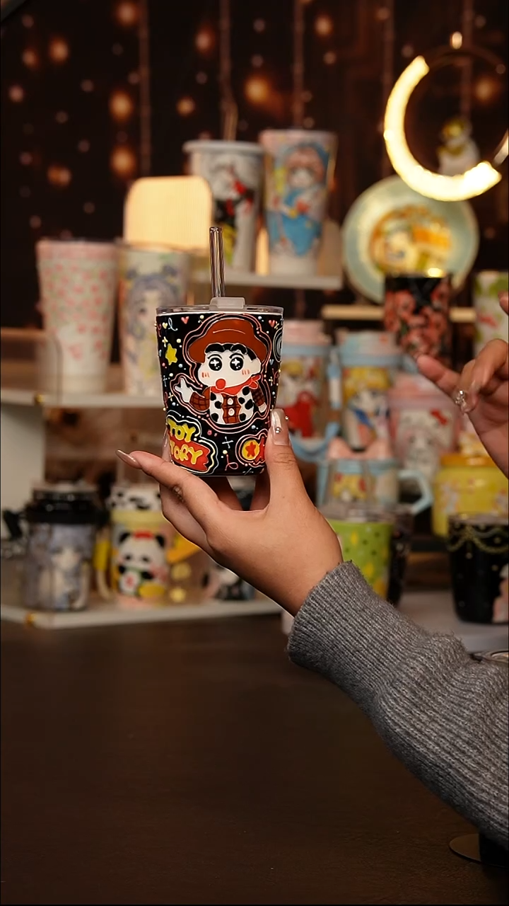 （玉泥）景德镇手工手绘文创陶瓷杯