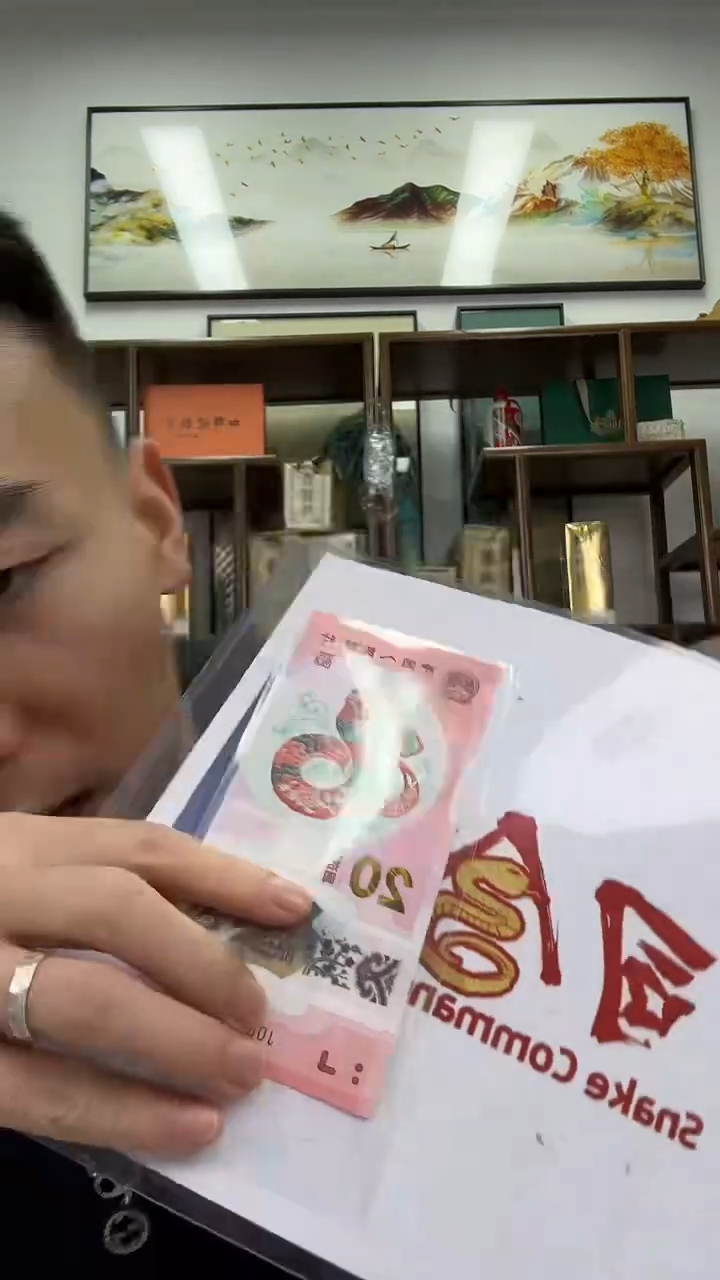 【闪购商品】塑料PMG评级-蛇钞首日标6龙单张无4