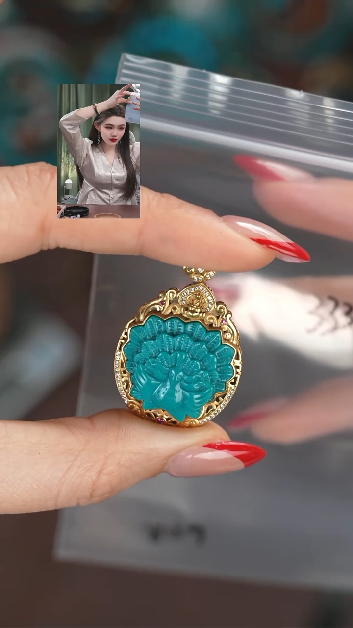 【闪购商品】绿松石118K金镶嵌1111111111111