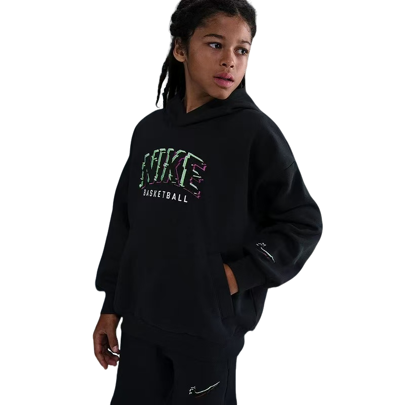 Nike耐克大童男女童加绒连帽运动卫衣HV0508-010