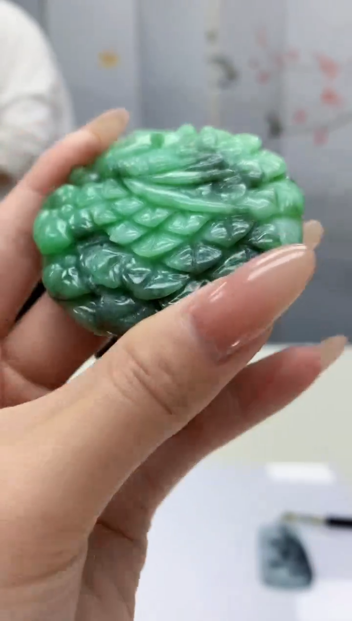 【闪购商品】定制翡翠未镶嵌4925jj-毛货挂件69