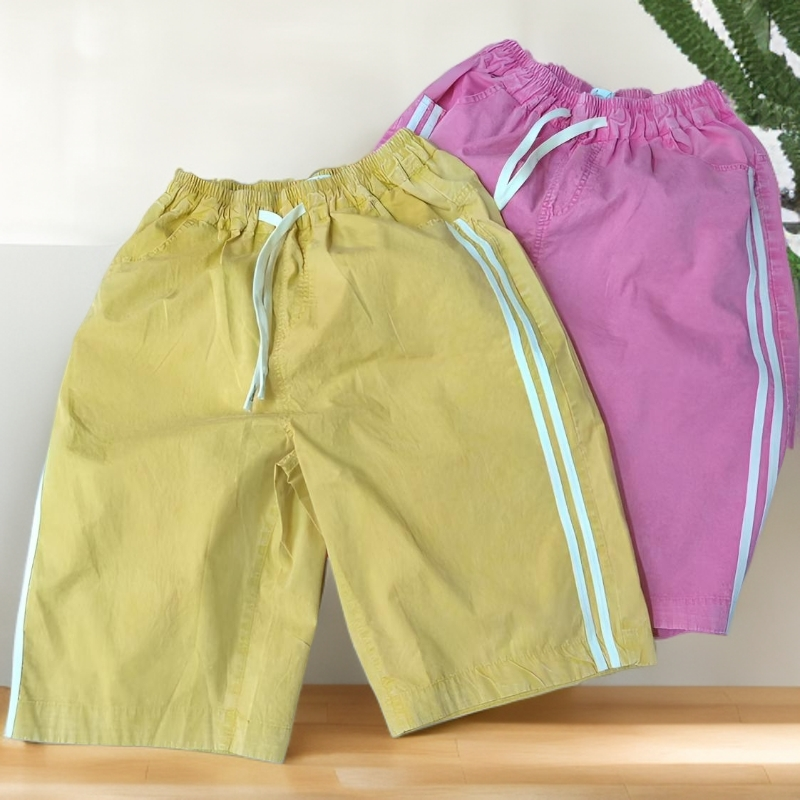 58586（飞儿同款）短裤七分裤显瘦砂洗休闲裤百搭洋气女装