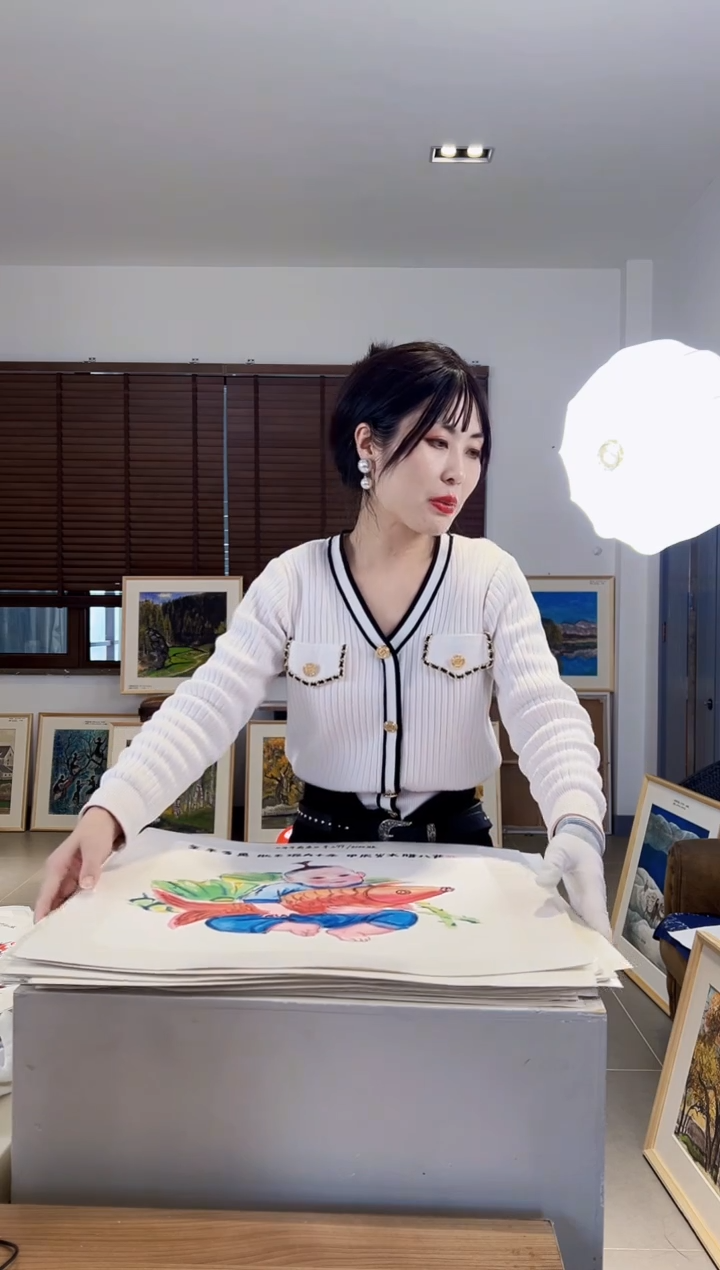 【闪购商品】版画耿玉琨限量作品亲签盖章版画S