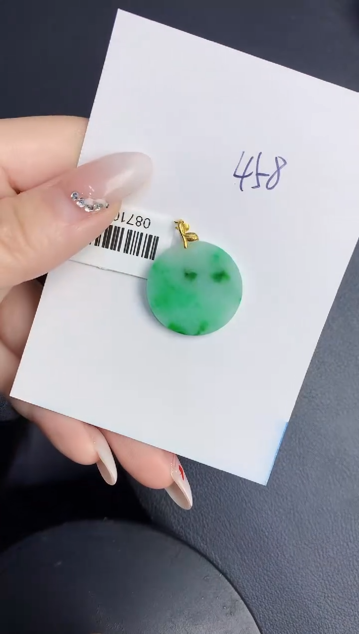 【闪购商品】翡翠颈饰18K金镶嵌000000000000