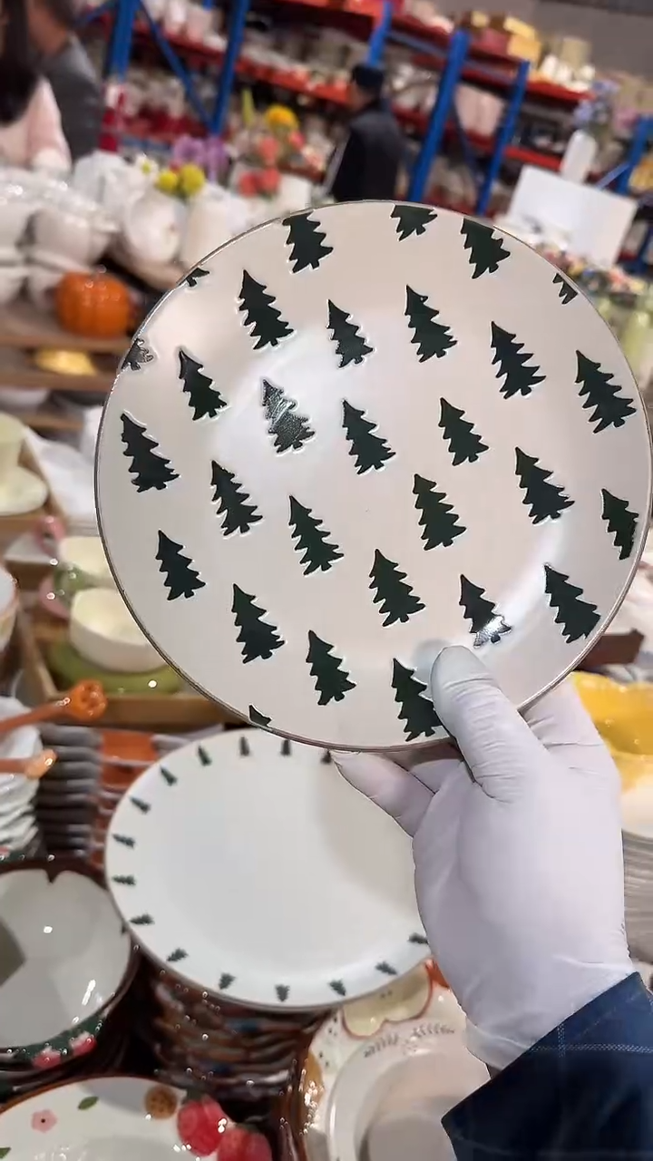 陶瓷8英寸盘 微瑕凑满20元包邮