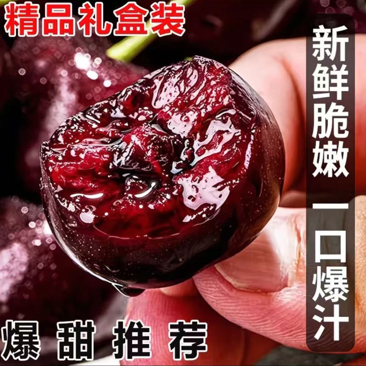 【五斤原箱】智利空运新鲜桑提娜车厘子2JD-3JD包邮内附果径卡2500g桑提娜樱桃智利共和国