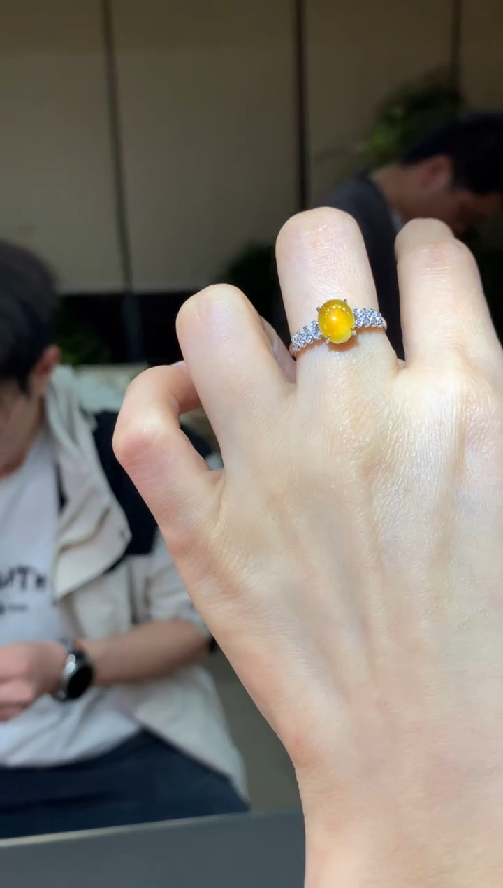 【闪购商品】翡翠戒指18K金镶嵌|不退不换