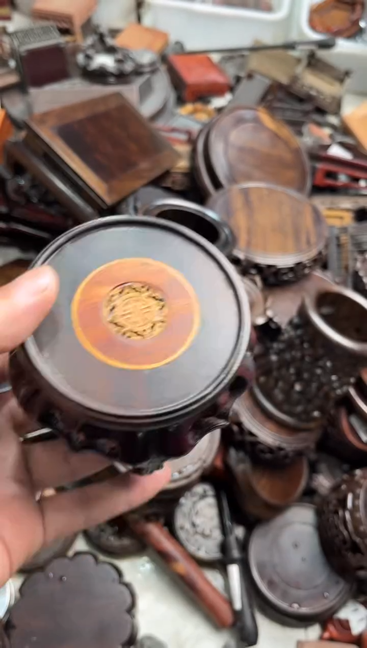 木红酸枝黄杨小香几 小号