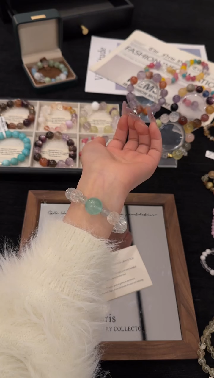 合金手链水晶白阿赛x3326