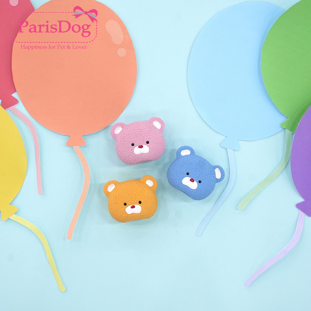 【ParisDog】可爱小熊乳胶玩具猫狗互动乐趣玩具