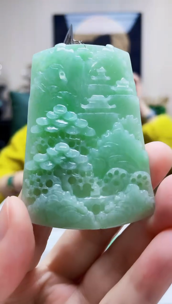 未镶嵌定制翡翠吊坠16