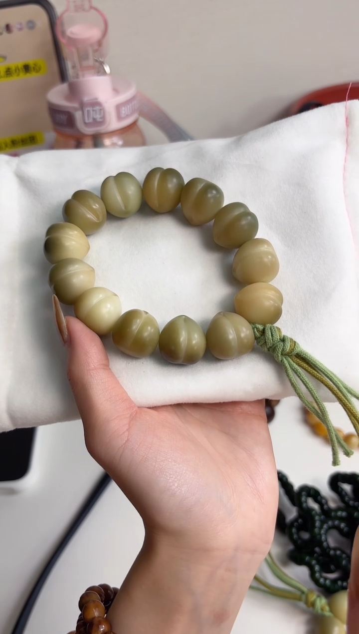 手串菩提根/象牙果沐e77干磨仙桃20mm手持