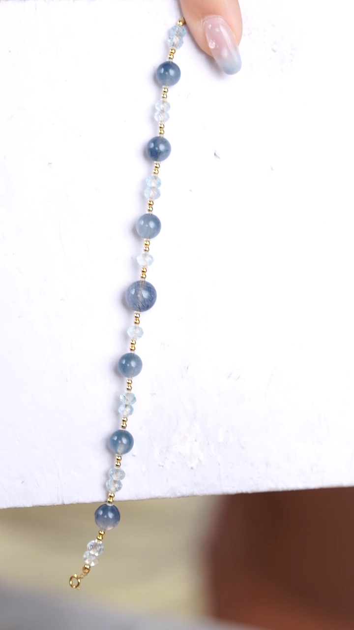 水晶手链18K金镶嵌@@@@@@@