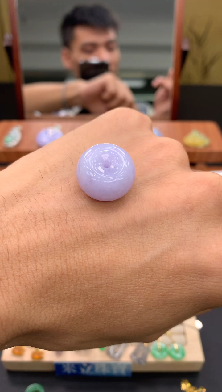 吊坠(不含链)未镶嵌翡翠大*平安扣