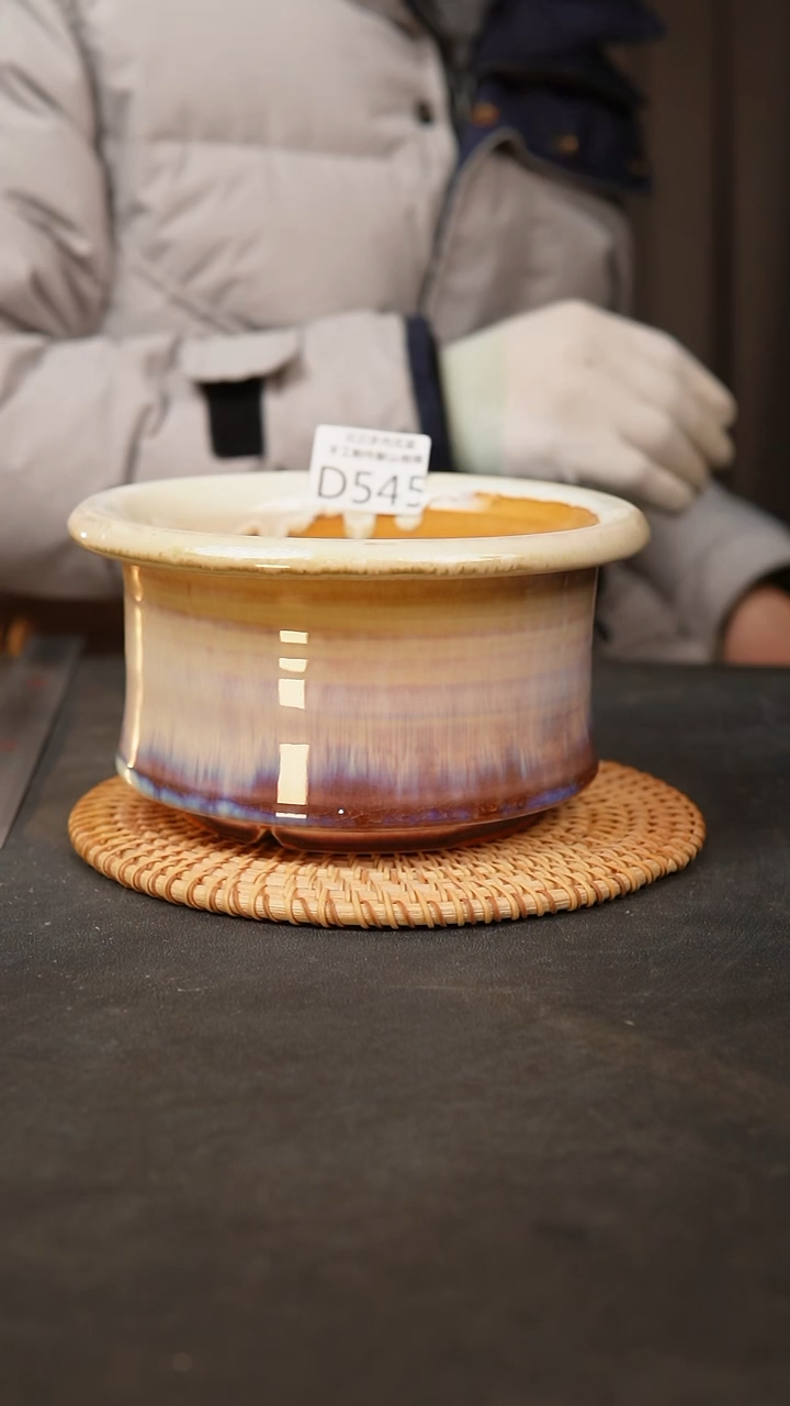 【闪购商品】瓷片545泥泥手工花盆