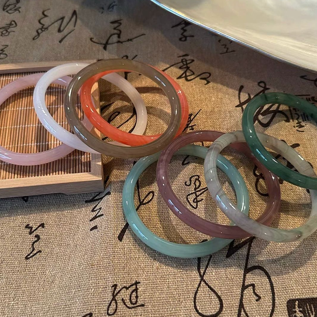 非金属玻璃手镯 非金属玻璃手镯 【美人镯对对碰】琉璃美人镯DIy