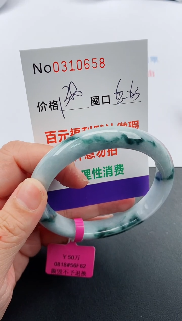 【闪购商品】翡翠手镯未镶嵌天然A货翡翠0310658
